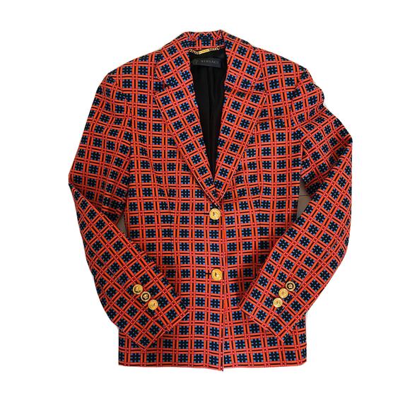 NWT $2895 Versace Women's Red Jacket 38 (S) Italy - Picture 3 of 13